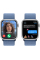 Apple Watch Series 9 GPS 41mm Silver Aluminum Case with Winter Blue Sport Loop
