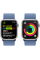 Apple Watch Series 9 GPS 41mm Silver Aluminum Case with Winter Blue Sport Loop