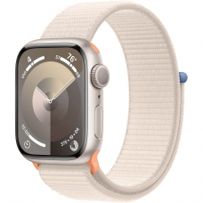 Apple Watch Series 9 GPS 41mm Starlight Aluminum Case with Starlight Sport Loop