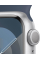Apple Watch Series 9 41mm GPS Silver Aluminum Case with Storm Blue Sport Band (M/L)