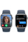 Apple Watch Series 9 41mm GPS Silver Aluminum Case with Storm Blue Sport Band (M/L)
