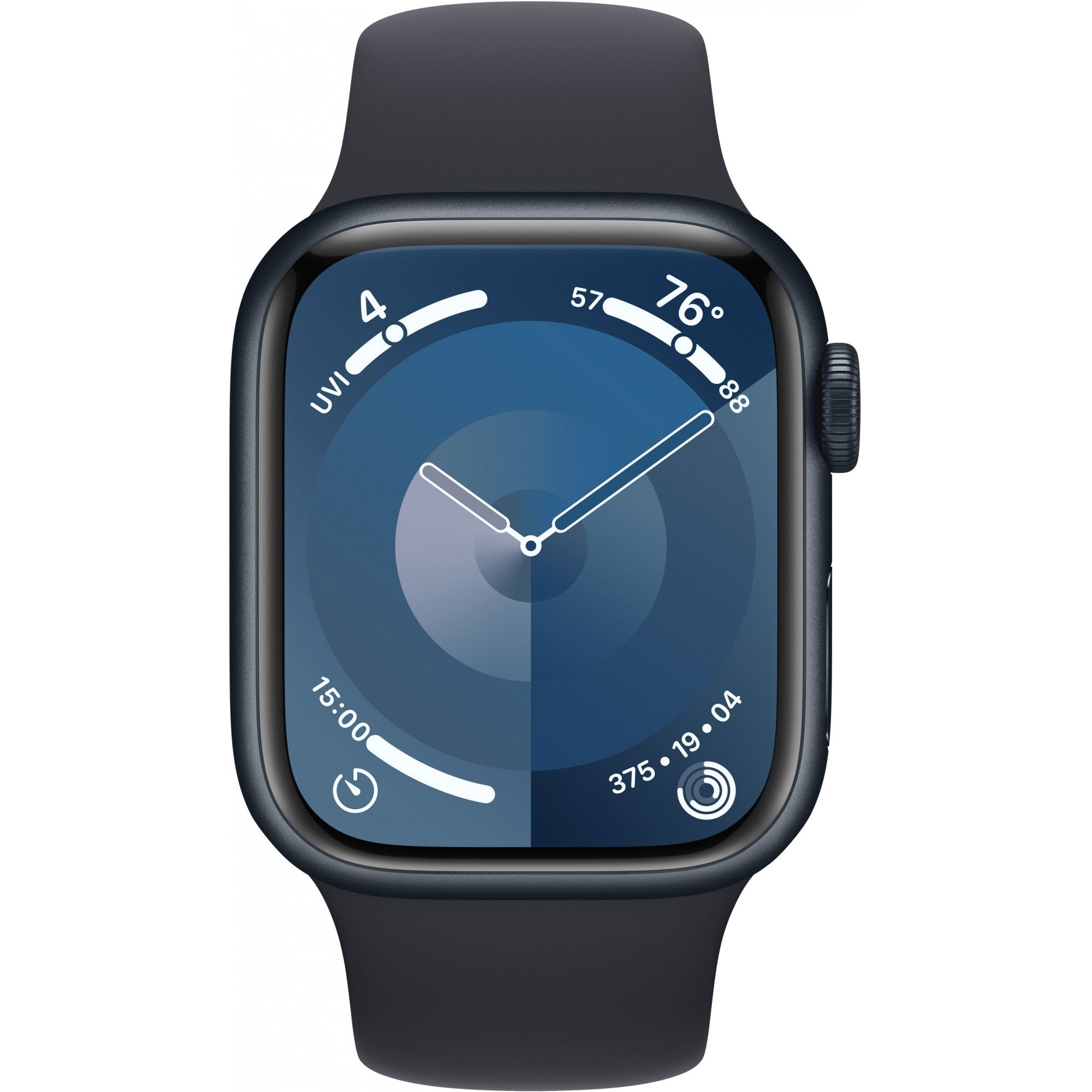 Apple Watch Series 9 41mm GPS Midnight Aluminum Case with Midnight Sport Band (M/L)