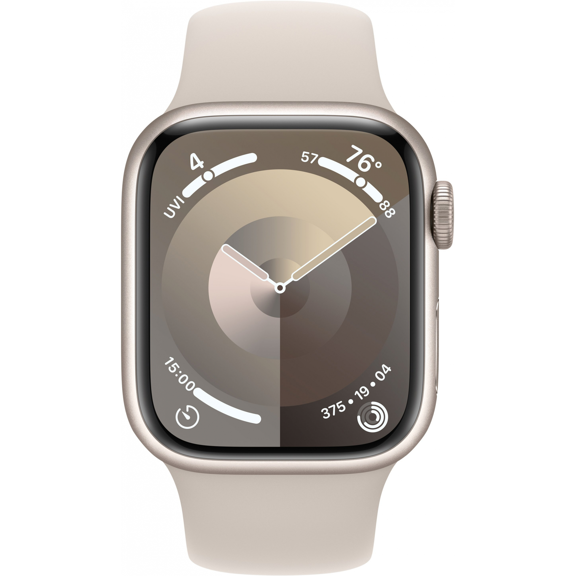 Apple Watch Series 9 41mm GPS Starlight Aluminum Case with Starlight Sport Band (M/L)