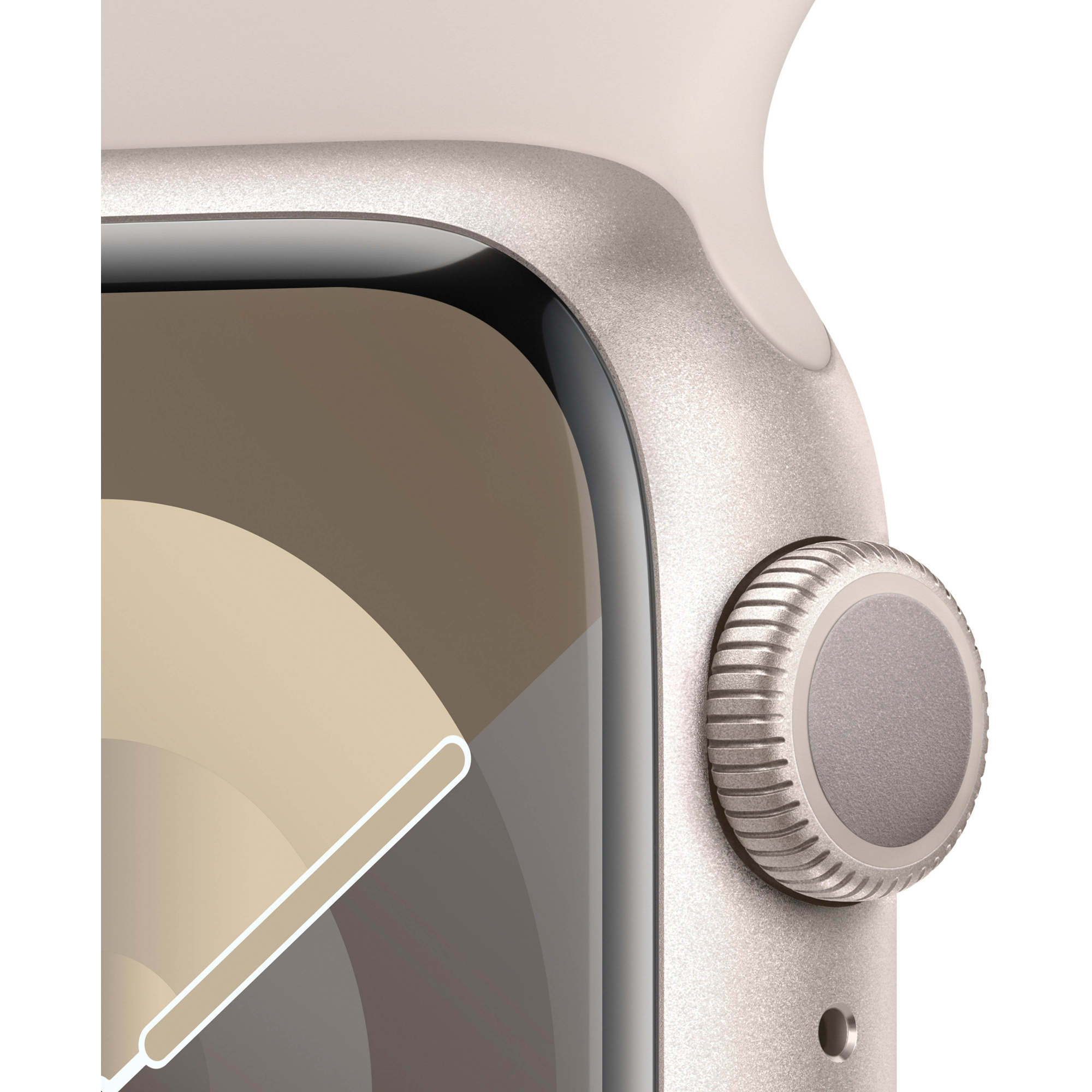 Apple Watch Series 9 41mm GPS Starlight Aluminum Case with Starlight Sport Band (M/L)