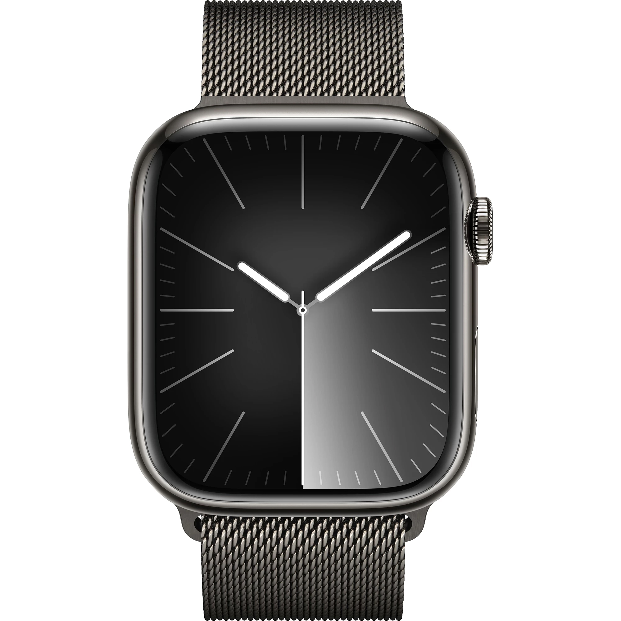 Apple Watch Series 9 GPS + LTE 41mm Graphite Stainless Steel Case with Graphite Milanese Loop