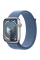Apple Watch Series 9 GPS 45mm Silver Aluminum Case with Winter Blue Sport Loop