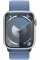 Apple Watch Series 9 GPS 45mm Silver Aluminum Case with Winter Blue Sport Loop