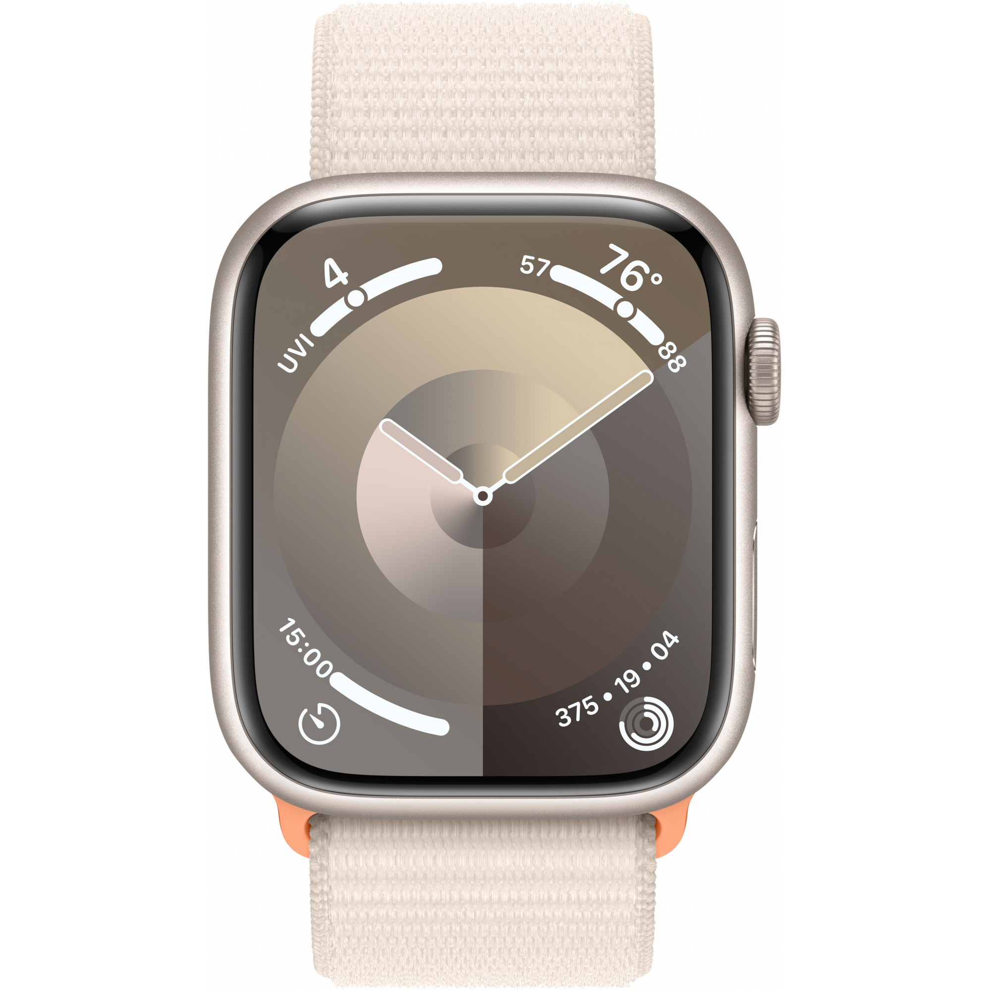 Apple Watch Series 9 GPS 45mm Starlight Aluminum Case with Starlight Sport Loop