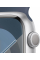 Apple Watch Series 9 45mm GPS Silver Aluminum Case with Storm Blue Sport Band (M/L)