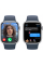 Apple Watch Series 9 45mm GPS Silver Aluminum Case with Storm Blue Sport Band (M/L)