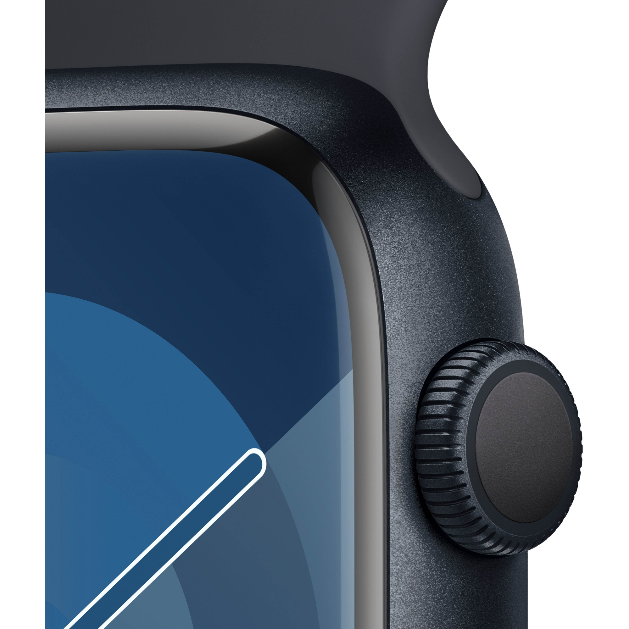 Apple Watch Series 9 45mm GPS Midnight Aluminum Case with Midnight Sport Band (S/M)