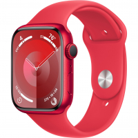 Apple Watch Series 9 45mm GPS (PRODUCT)RED Aluminum Case with Red Sport Band (S/M)