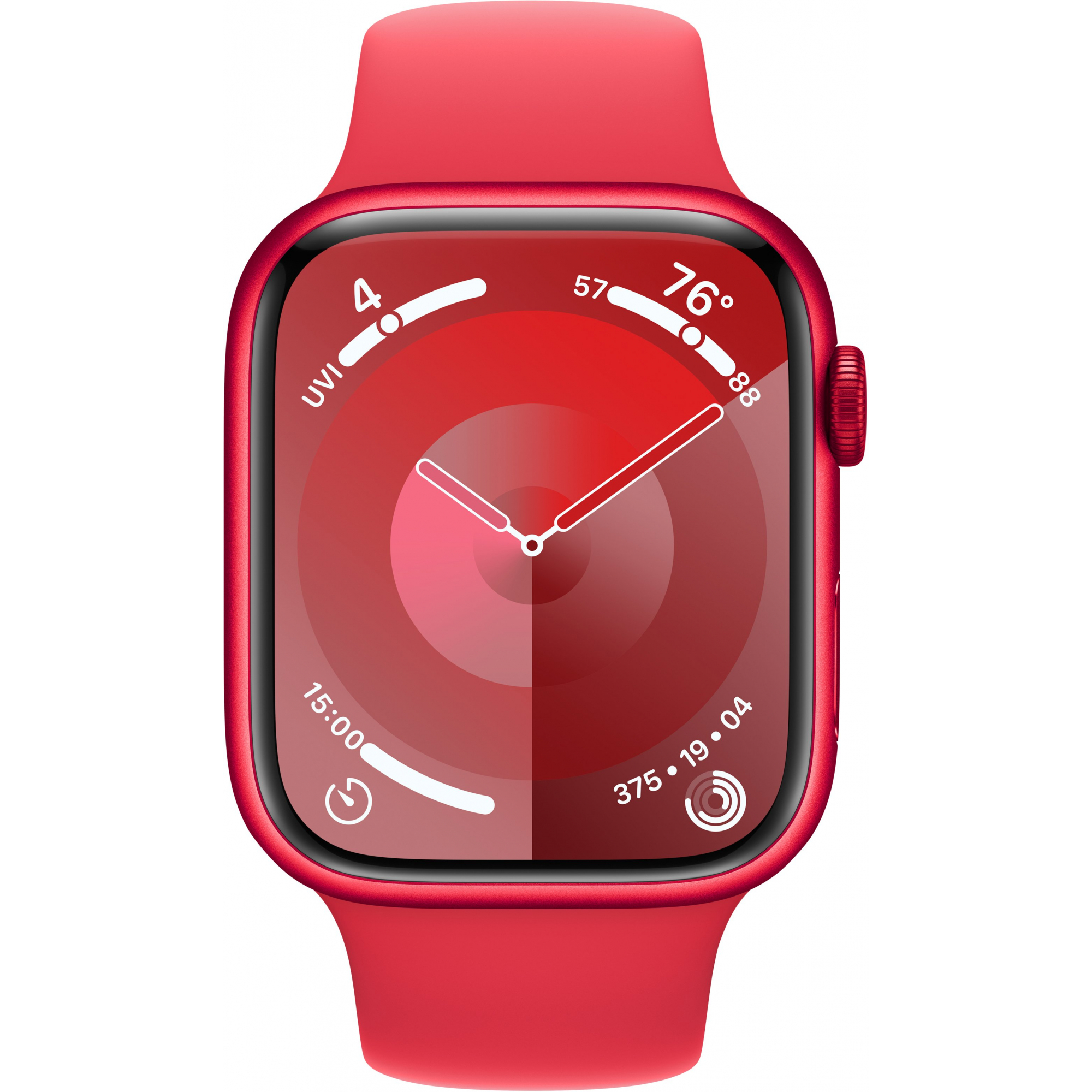 Apple Watch Series 9 45mm GPS (PRODUCT)RED Aluminum Case with Red Sport Band (S/M)