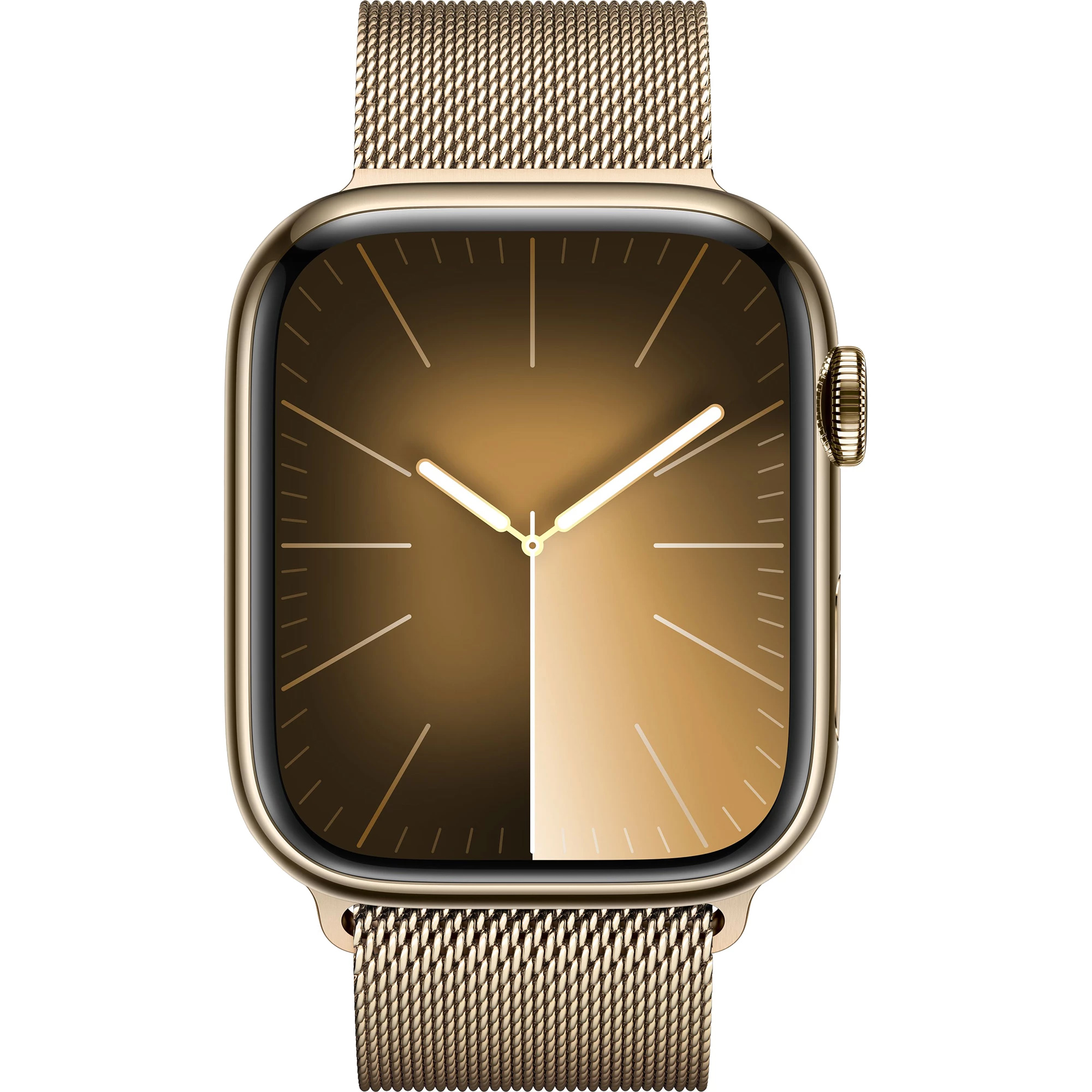 Apple Watch Series 9 GPS + LTE 45mm Gold Stainless Steel Case with Gold Milanese Loop
