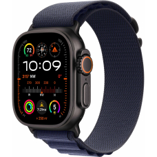 Apple Watch Ultra 2 49mm Black Titanium Case with Navy Alpine Loop (Small) 2024