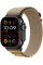 Apple Watch Ultra 2 49mm Black Titanium Case with Tan Alpine Loop (Small) 2024