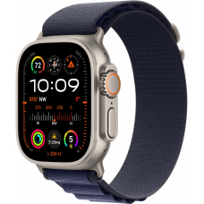 Apple Watch Ultra 2 49mm Natural Titanium Case with Navy Alpine Loop (Small) 2024