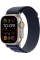 Apple Watch Ultra 2 49mm Natural Titanium Case with Navy Alpine Loop (Medium) 2024