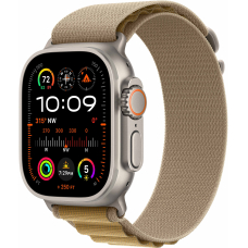 Apple Watch Ultra 2 49mm Natural Titanium Case with Tan Alpine Loop (Small) 2024