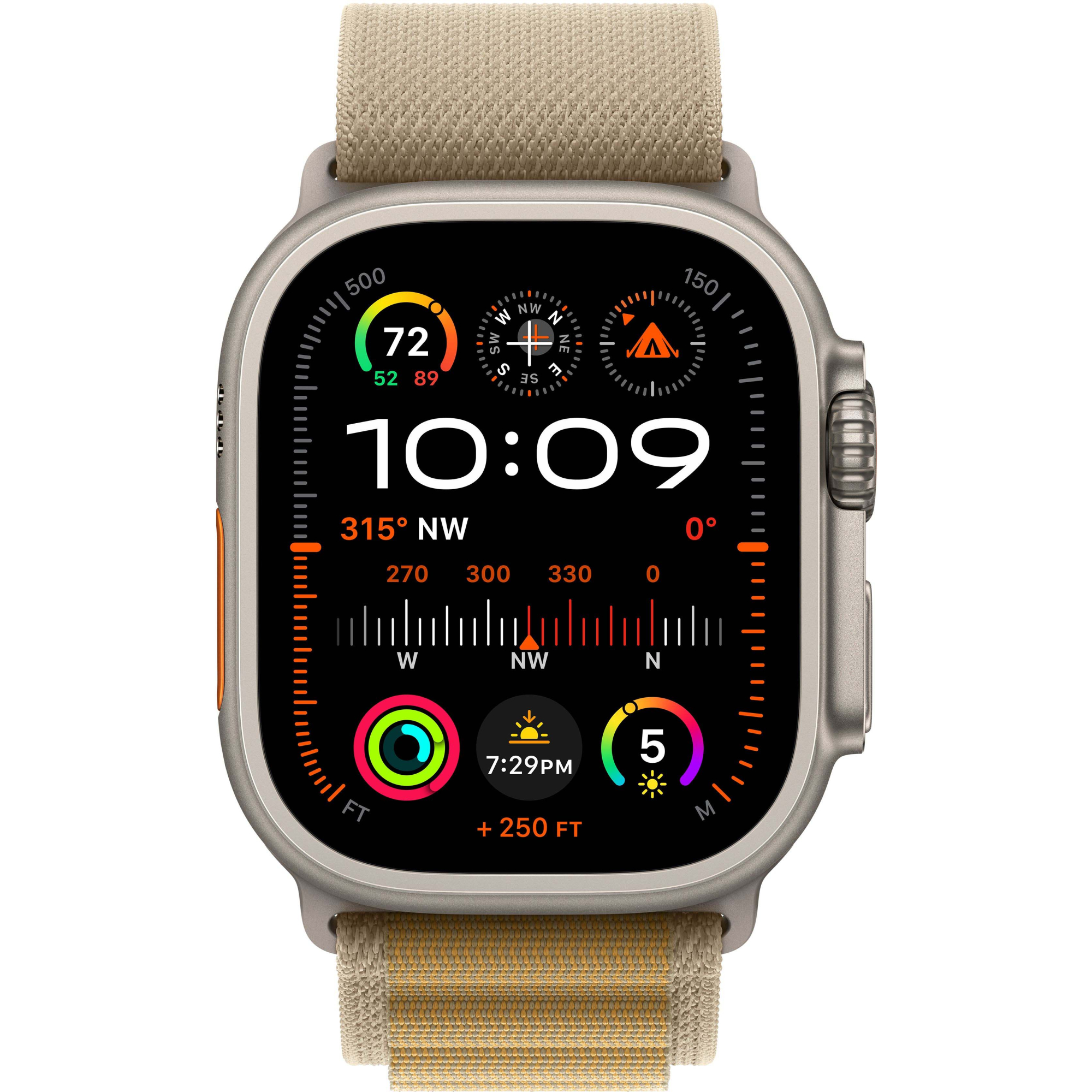 Apple Watch Ultra 2 49mm Natural Titanium Case with Tan Alpine Loop (Large) 2024