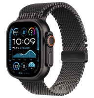 Apple Watch Ultra 2 49mm Black Titanium Case with Black Titanium Milanese Loop (Medium) 2024