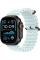 Apple Watch Ultra 2 49mm Black Titanium Case with Ice Blue Ocean Band 2024