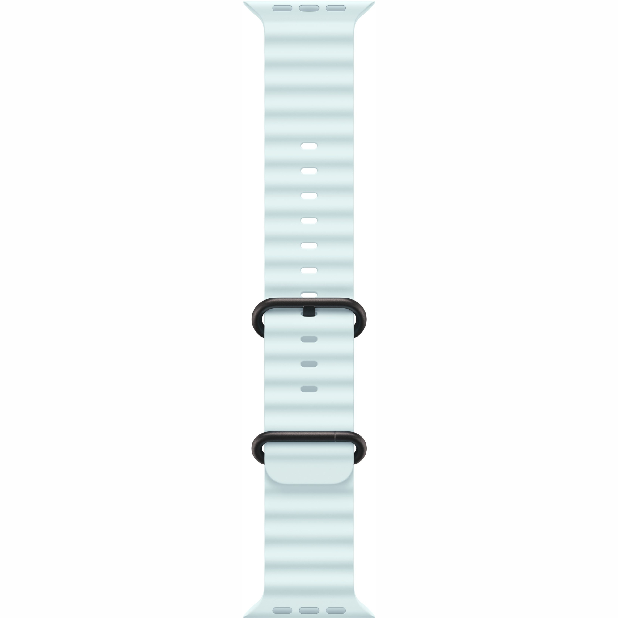 Apple Watch Ultra 2 49mm Black Titanium Case with Ice Blue Ocean Band 2024