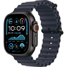 Apple Watch Ultra 2 49mm Black Titanium Case with Navy Ocean Band 2024