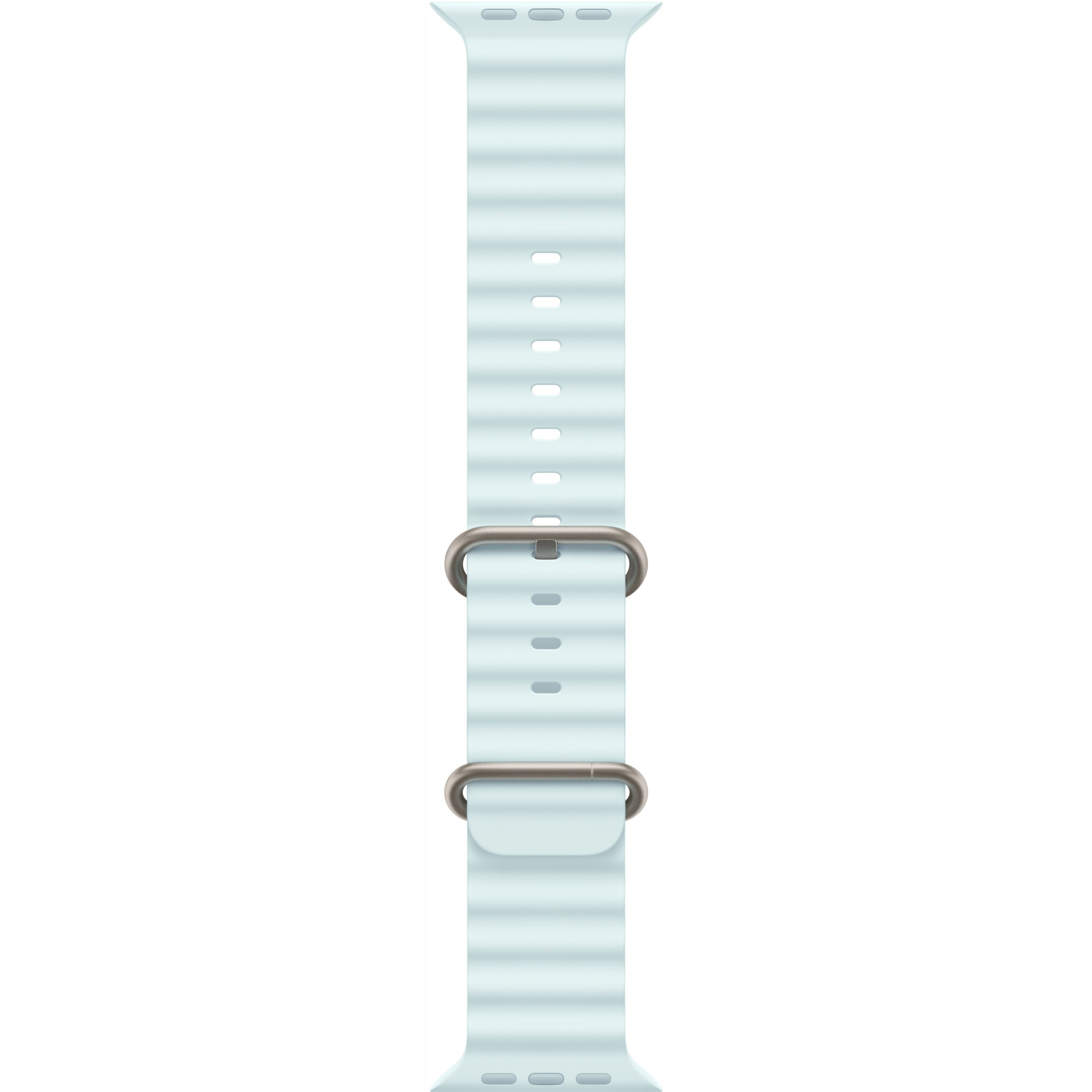 Apple Watch Ultra 2 49mm Natural Titanium Case with Ice Blue Ocean Band 2024