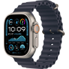 Apple Watch Ultra 2 49mm Natural Titanium Case with Navy Ocean Band 2024 Apple Watch Ultra 2 49mm Natural Titanium Case with Navy Ocean Band 2024