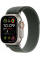 Apple Watch Ultra 2 49mm Natural Titanium Case with Green Trail Loop S/M 2024
