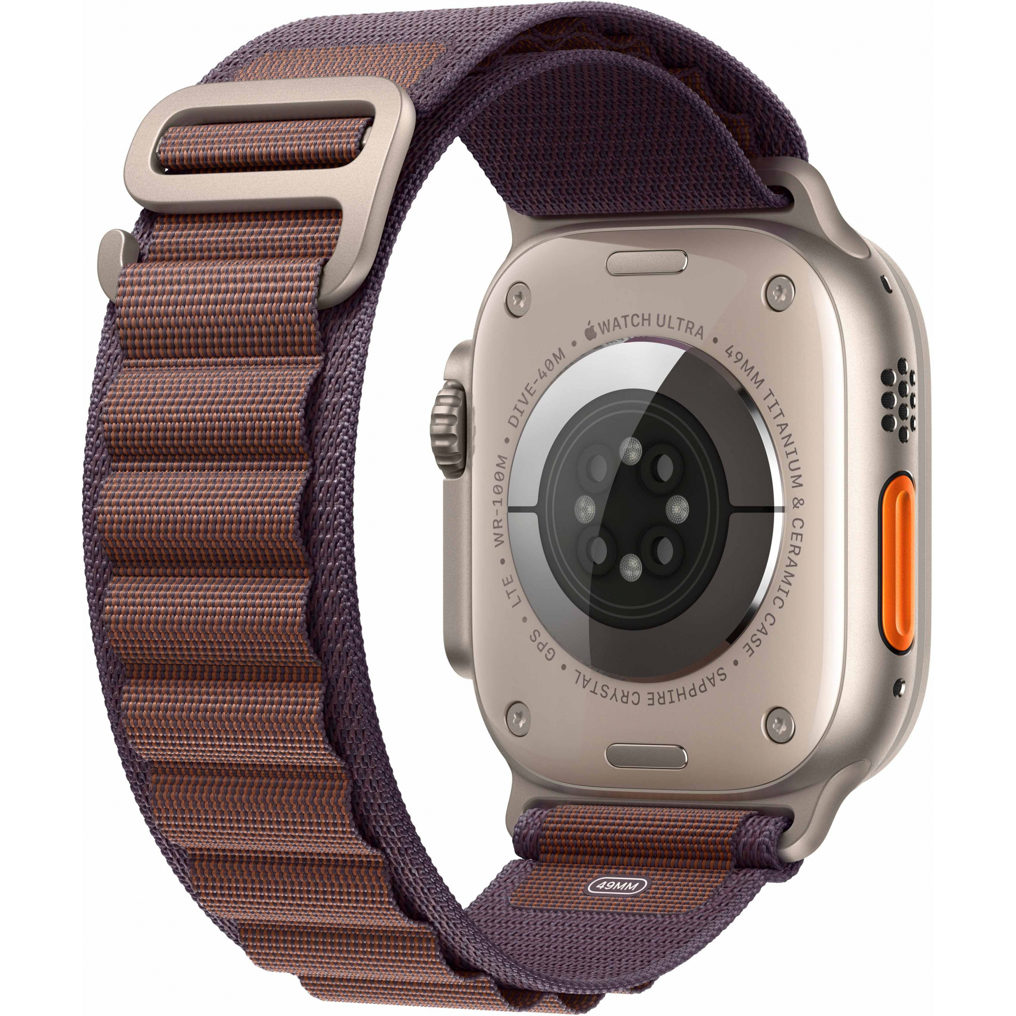 Apple Watch Ultra 2 49mm Titanium Case with Indigo Alpine Loop (Medium)