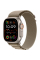 Apple Watch Ultra 2 49mm Titanium Case with Olive Alpine Loop (Small)