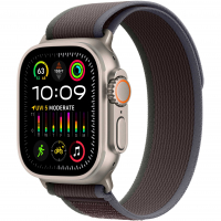 Apple Watch Ultra 2 49mm Titanium Case with Blue/Black Trail Loop (M/L)