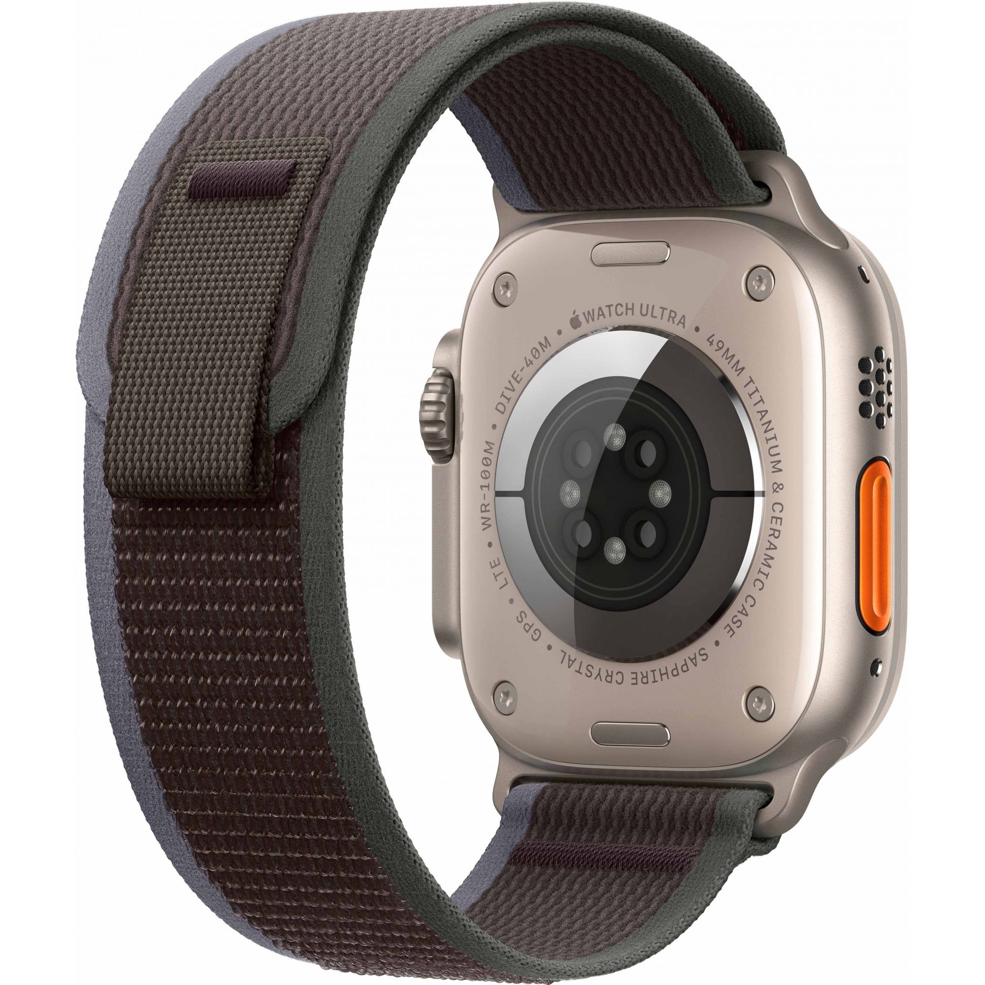 Apple Watch Ultra 2 49mm Titanium Case with Blue/Black Trail Loop (S/M)