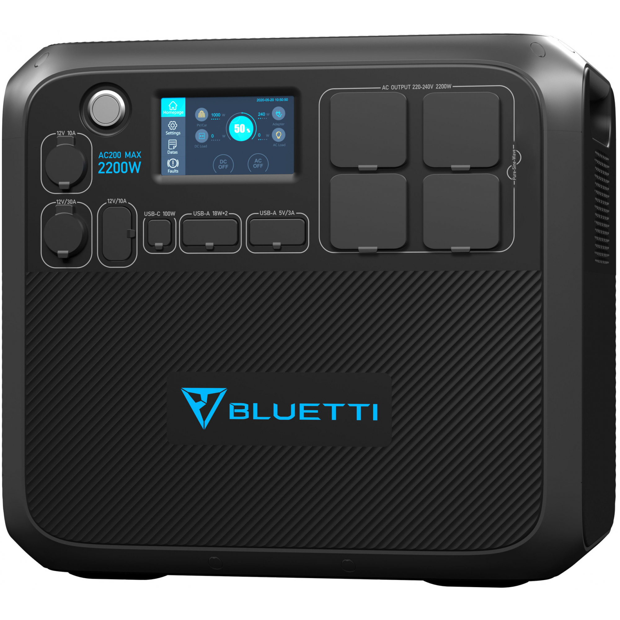 Портативна зарядна станція BLUETTI AC200MAX 2200 Вт (2048 Вт·год)