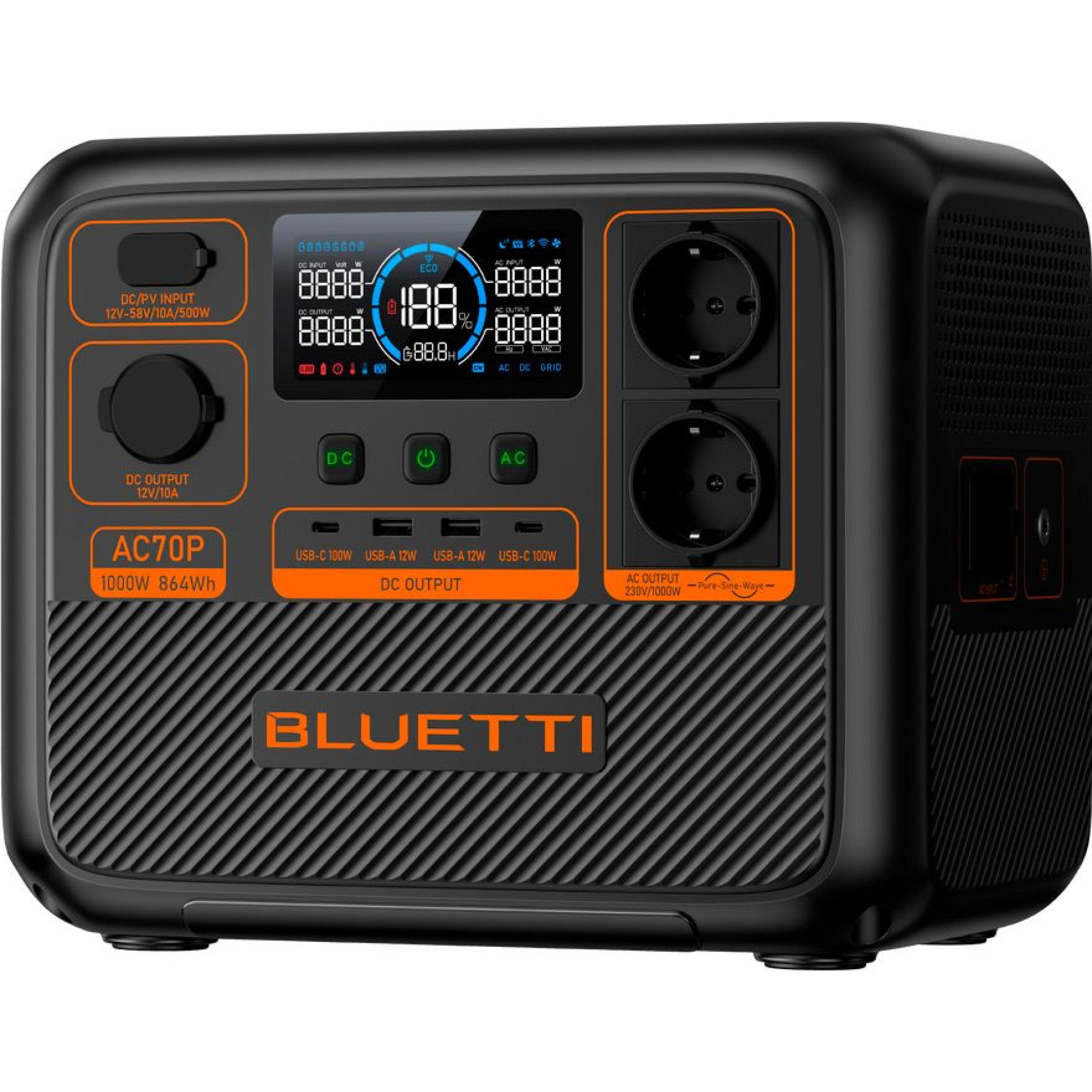 Зарядна станція BLUETTI AC70P 1000W