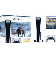 Бандл Ігрова консоль PlayStation 5 Ultra HD Blu-ray (God of War Ragnarok) + Диск PS5 Hogwarts