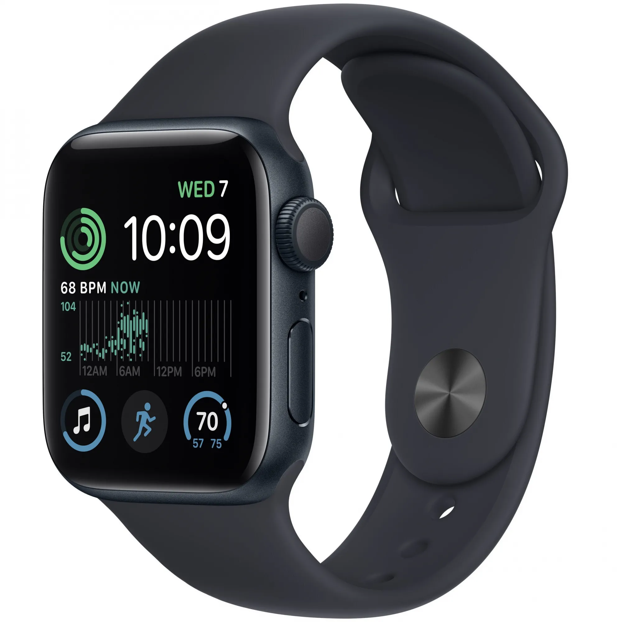 Apple Watch SE 2 2022 44mm LTE Midnight Aluminium Case with Midnight Sport Band
