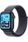Apple Watch SE 3 GPS, 44mm Midnight Aluminum Case with Anchor Blue Sport Loop
