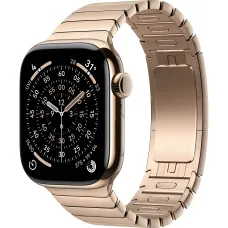 Apple Watch Series 11 46mm Gold Titanium Case with Gold Link Bracelet