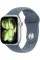 Apple Watch Series 11 GPS, 46mm Silver Aluminum Case with Anchor Blue Sport Band - S/M