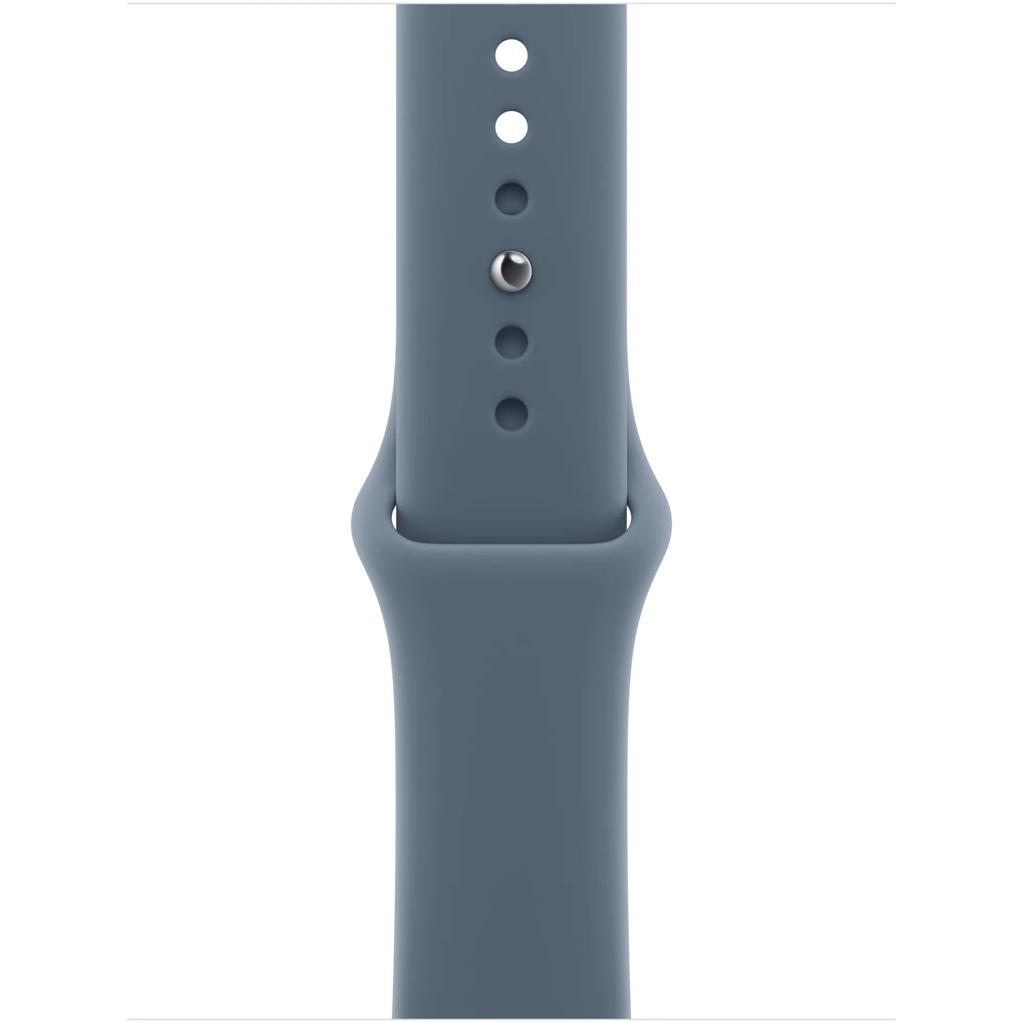 Apple Watch Series 11 GPS, 46mm Silver Aluminum Case with Anchor Blue Sport Band - S/M