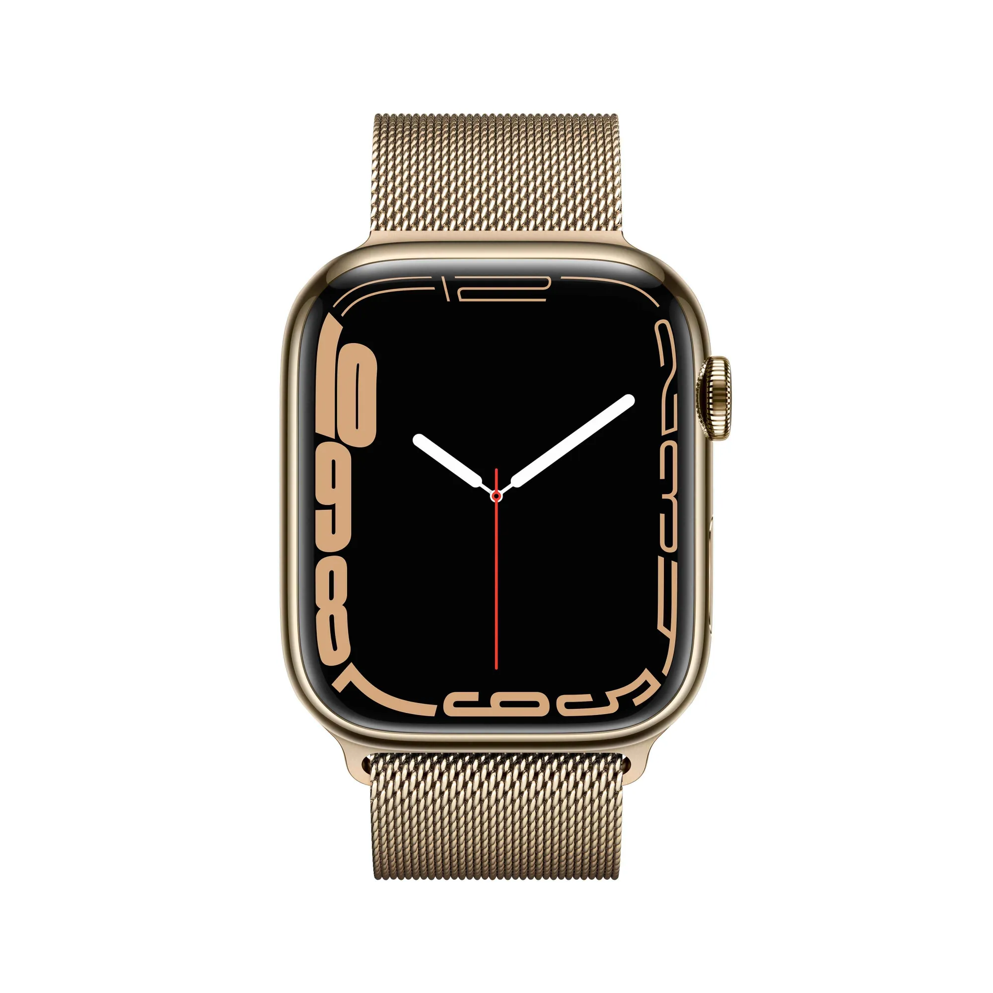 Apple Watch Series 7 GPS + Cellular, 45mm Gold Stainless Steel Case with Milanese Loop Gold