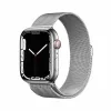 Apple Watch Series 7 GPS + LTE 45mm Silver Stainless Steel Case with Silver Milanese Loop