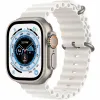 Apple Watch Ultra 49mm Titanium Case with White Ocean Band