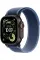 Apple Watch Ultra 3 GPS + Cellular, 49mm Black Titanium Case with Blue/Bright Blue Trail Loop - M/L
