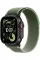 Apple Watch Ultra 3 GPS + Cellular, 49mm Black Titanium Case with Green/Neon Trail Loop - M/L