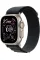 Apple Watch Ultra 3 GPS + Cellular, 49mm Natural Titanium Case with Black Alpine Loop - Medium