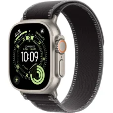 Apple Watch Ultra 3 GPS + Cellular, 49mm Natural Titanium Case with Black/Charcoal Trail Loop - M/L